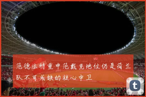 范德法特重申范戴克地位仍是荷兰队不可或缺的核心中卫